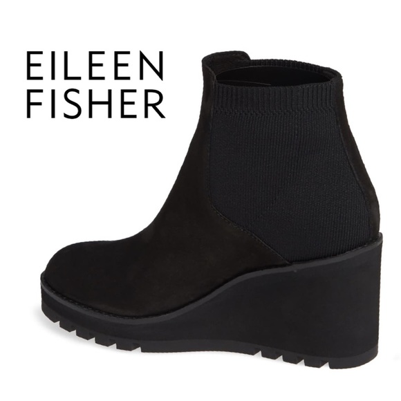 NWT Eileen Fisher Adele Wedge Booties - Picture 3 of 5